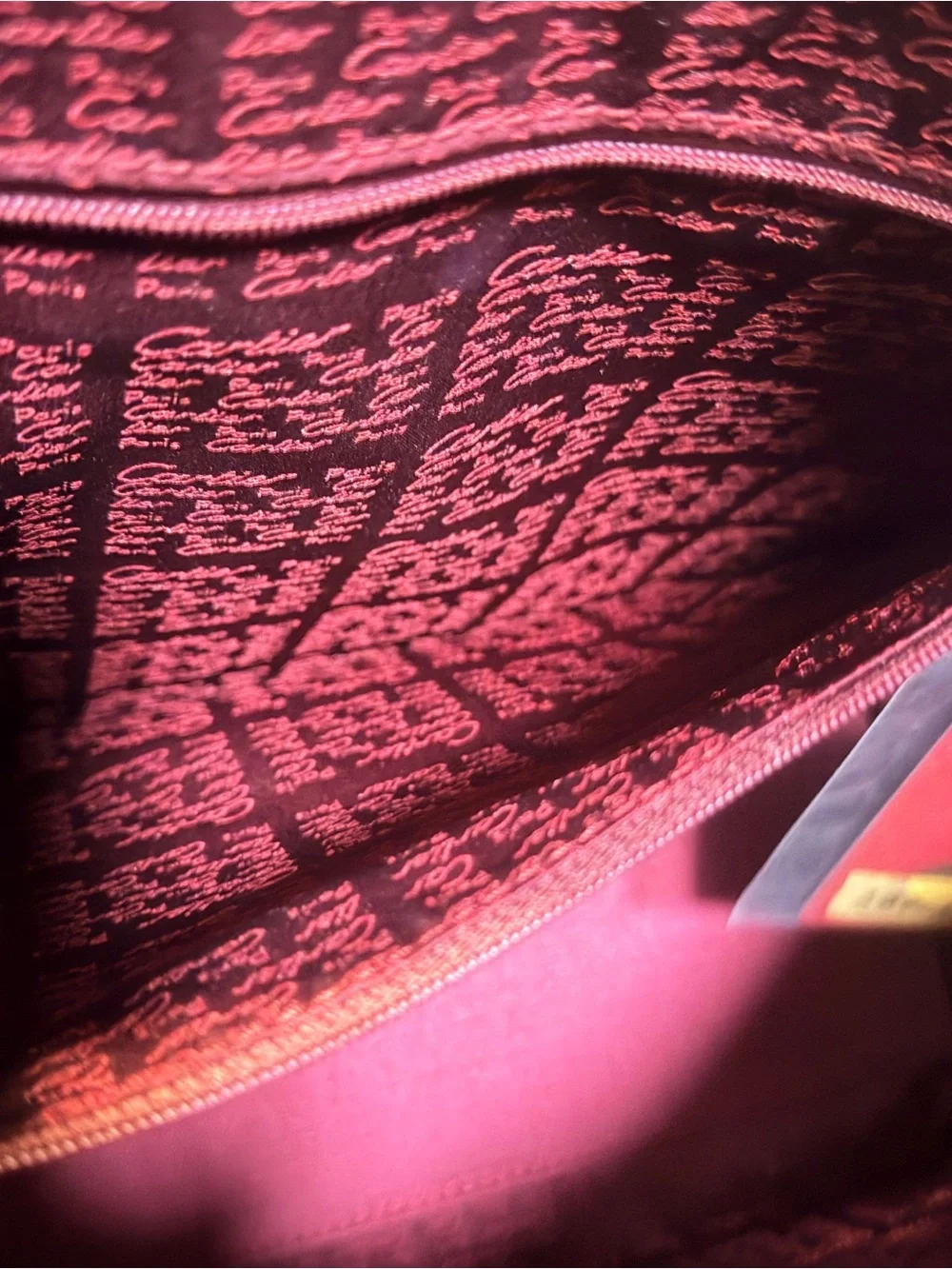 Must de Cartier Bordeaux Leather Bag Vintage Tote Authentic with Dust Bag & COA
